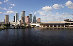 panorama photography of city scape near body of water and bridge